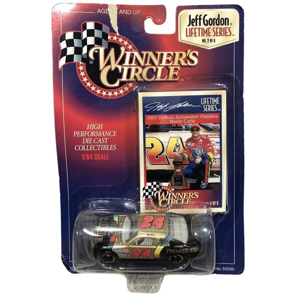 Lot Of 2 Jeff Gordon 1991 Ford Thunderbird 1997 Monte Carlo 1:64 NASCAR DieCast - Picture 3 of 9
